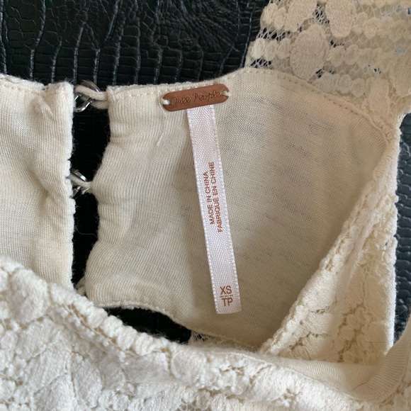 Free People Lace Poppy Dress Cream Size XS GUC - Picture 7 of 8